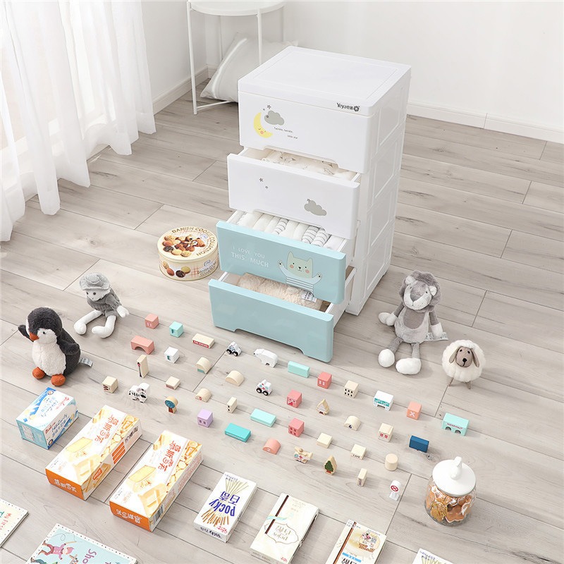 Baby Clothing Wardrobe - Baby clothes storage cabinet Household double