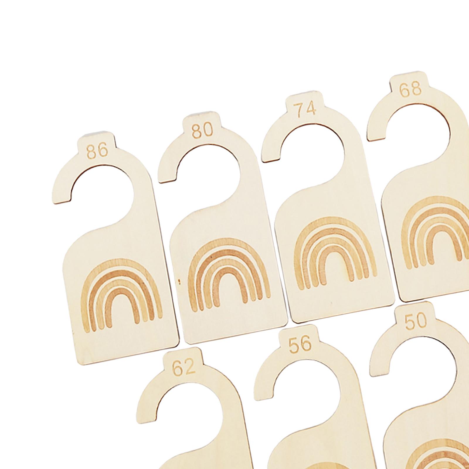 Baby Clothing Hanger Dividers - 7x Baby Clothes Size Hanger Organizer