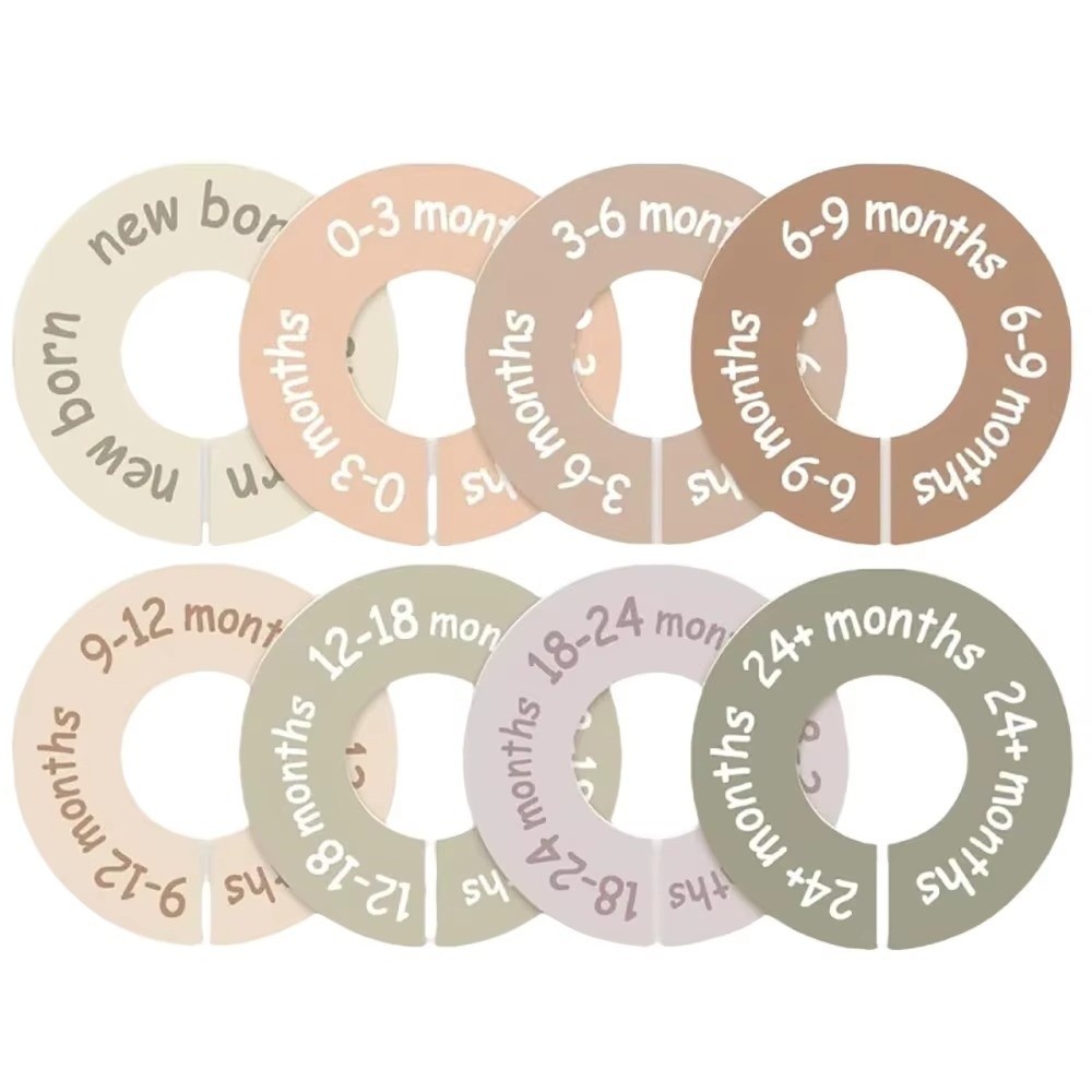 Baby Clothing Hanger Dividers - 68/9Pcs Organizing Hangers Baby Clothing Size