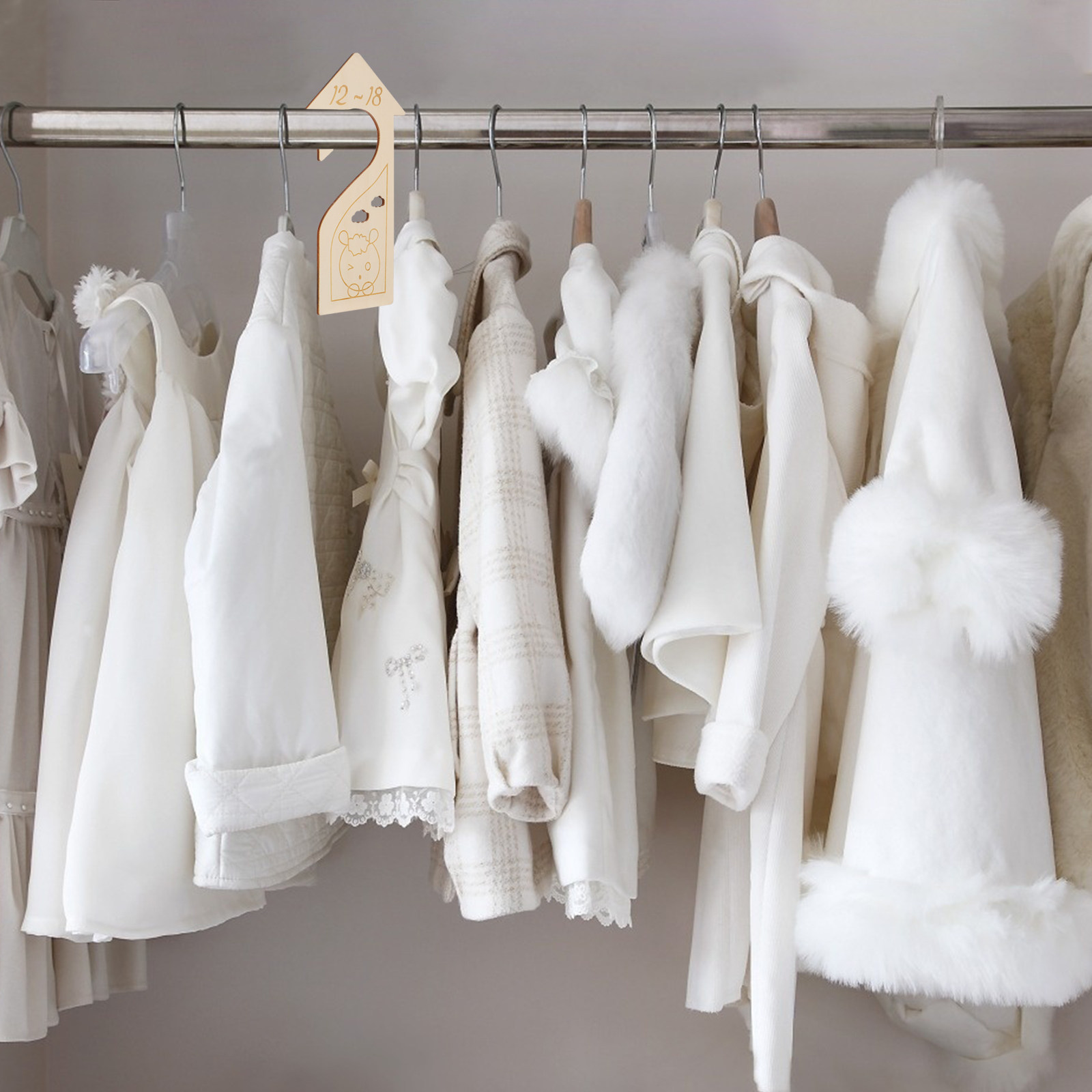 Baby Clothing Hanger Dividers - 6Pcs Baby Clothes Divider Closet Size
