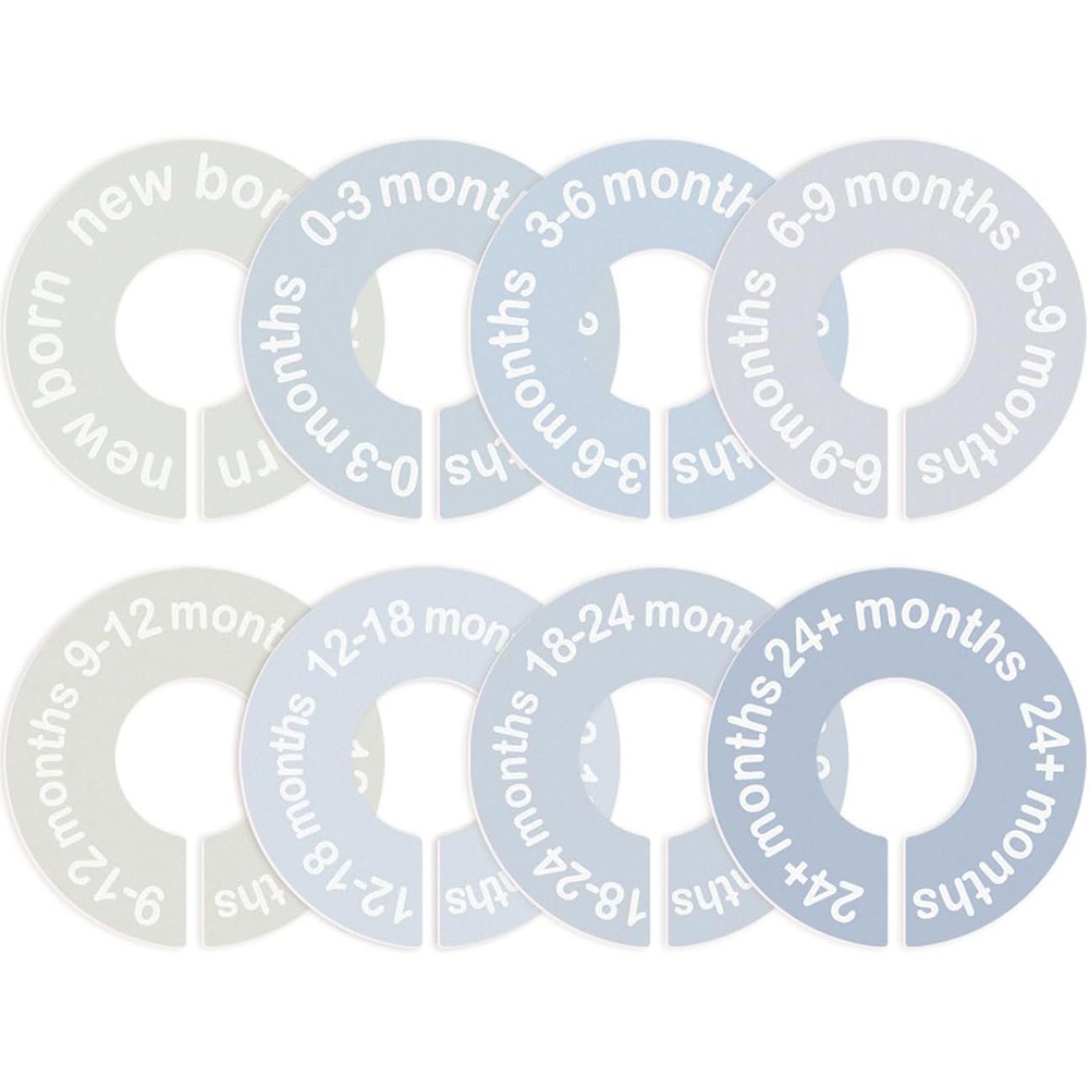 Baby Clothing Hanger Dividers - 68/9Pcs Organizing Hangers Baby Clothing Size