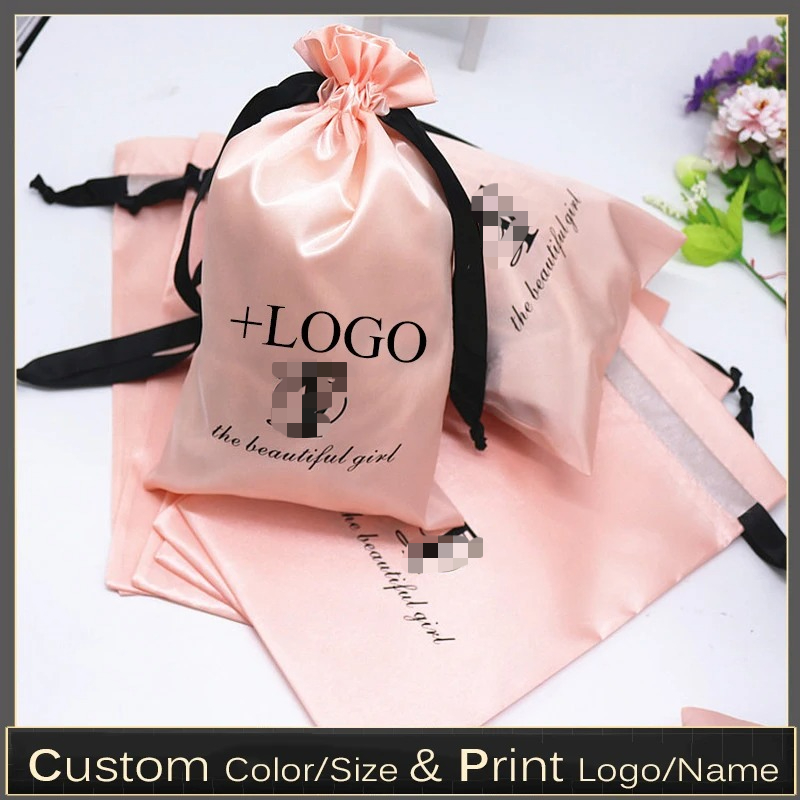 Baby Clothing Event - 20PCS Baby Pink Silk Satin Pouch