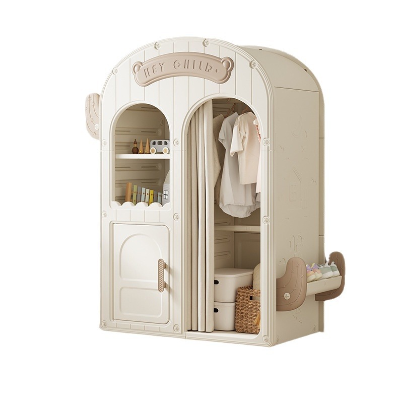 Baby Clothing Wardrobe - Children's Wardrobe Household Bedroom Storage Cabinet