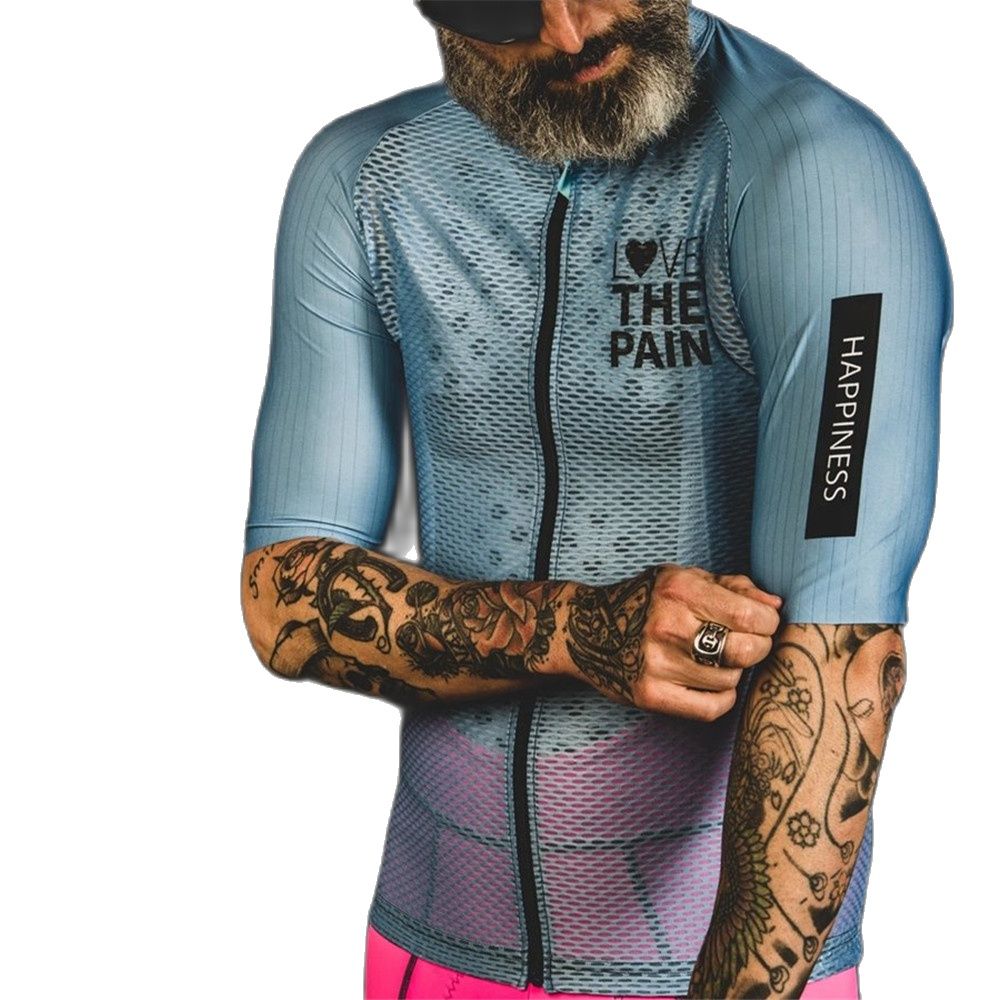 Baby Clothing Zipper - Love The Pain Men's Cycling Jersey