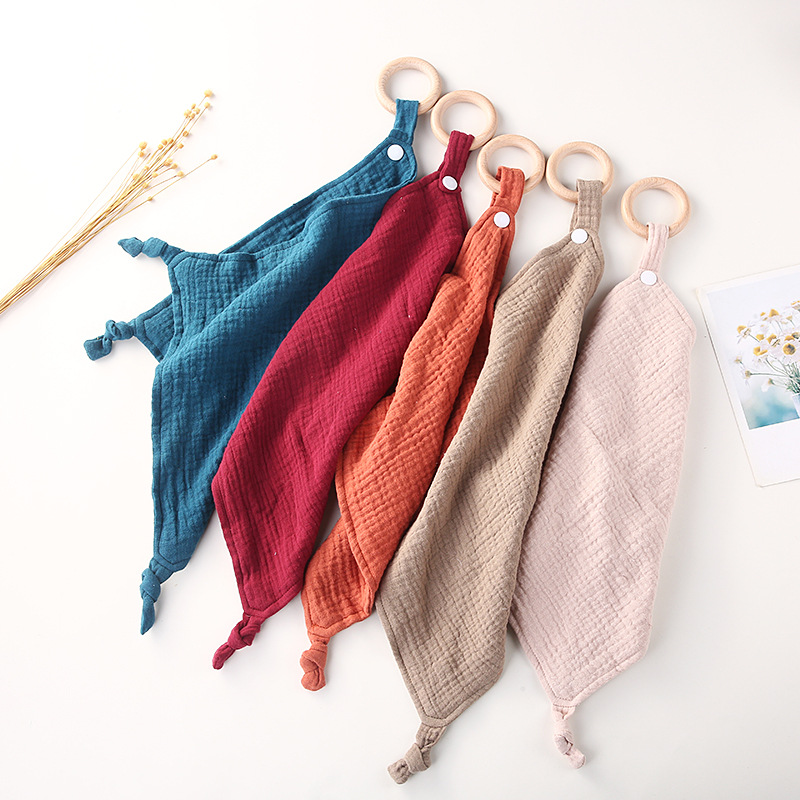 Baby Clothing Fabric - Newborn Appease Towel Solid Breathable Cotton