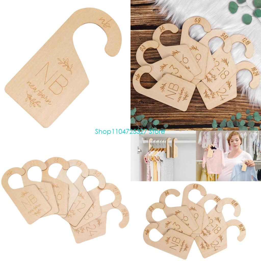 Baby Clothing Hanger Dividers - D8KF Baby Wardrobe Organizers Natural Clothing