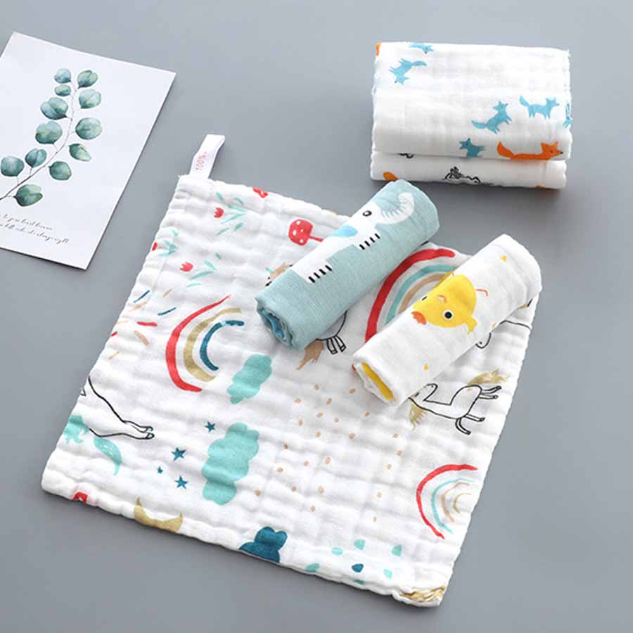 Baby Clothing Fabric - 1pcs/5pcs Baby Face Towel Muslin 6