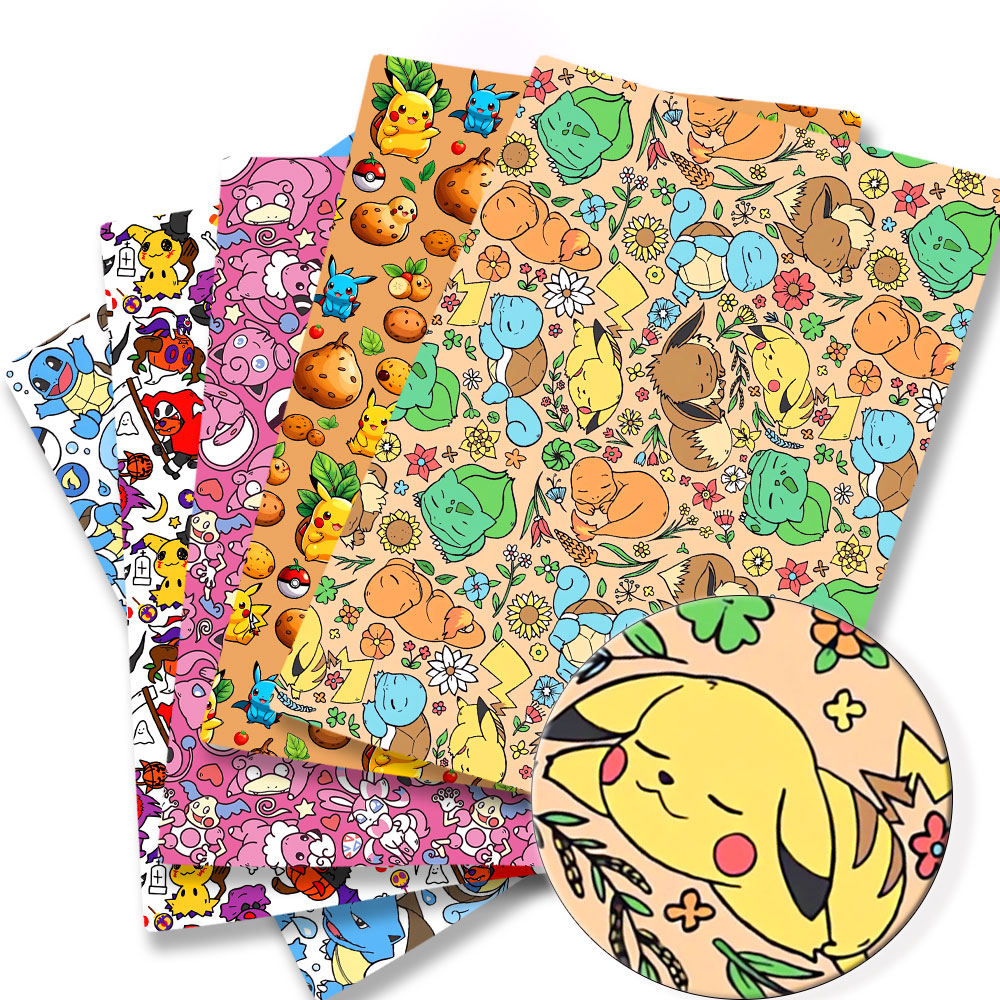 Baby Clothing Fabric - Pokemon Cartoon Fabric140*50cm Handmade Sewing Patchwork