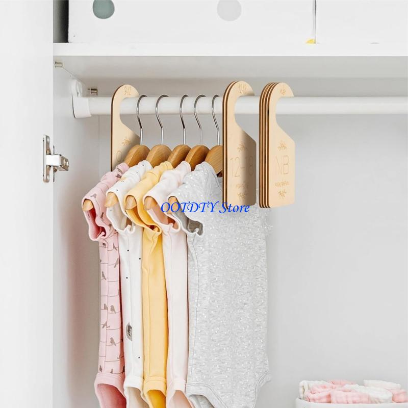 Baby Clothing Hanger Dividers - 367A Nursery Closet Size Dividers Set