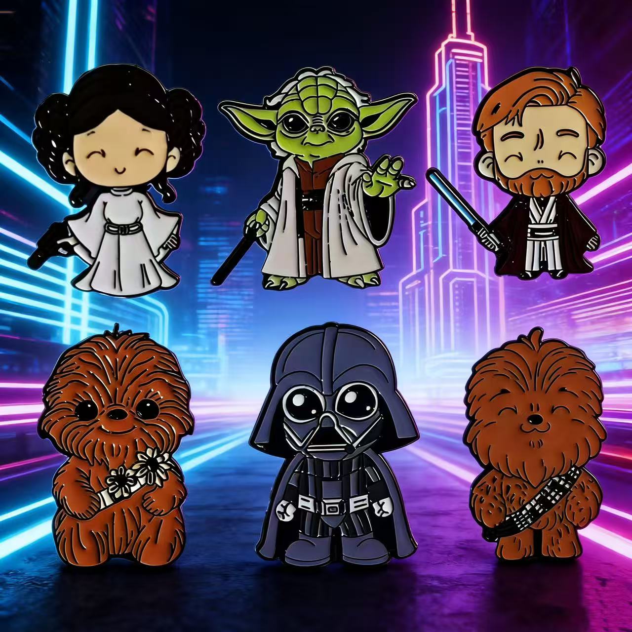 6pcs/set Star Wars Badge Brooc - огляд і ціна Baby Yoda Clothing