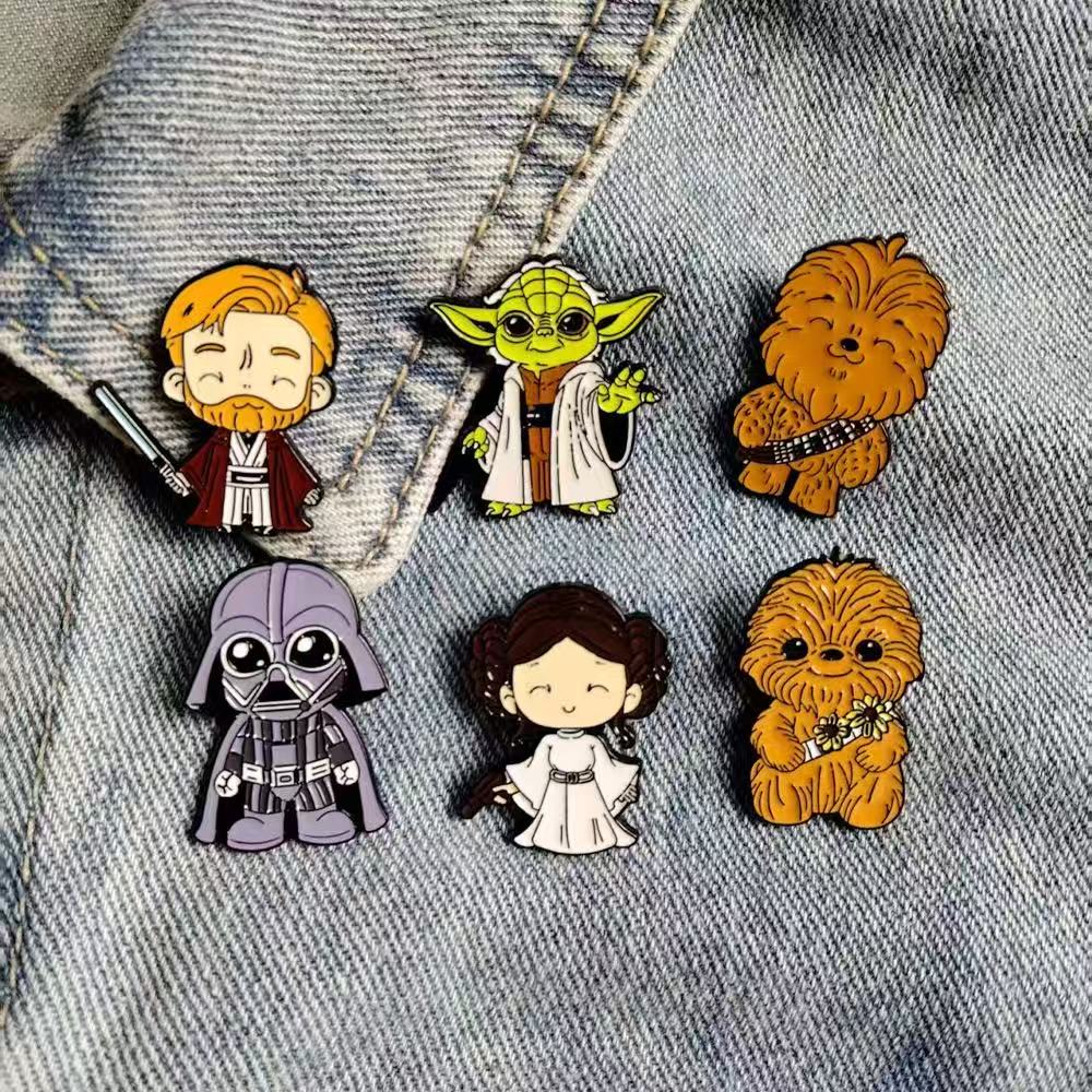 6pcs/set Star Wars Badge Brooc - огляд і ціна Baby Yoda Clothing