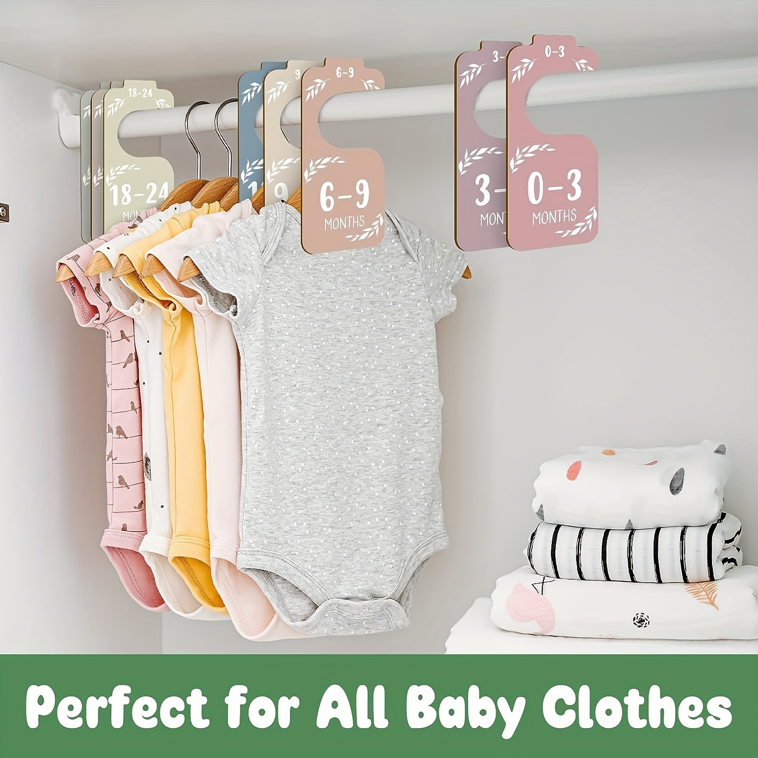 8pcs Wooden Baby Closet Divide - огляд і ціна Baby Clothing Wardrobe