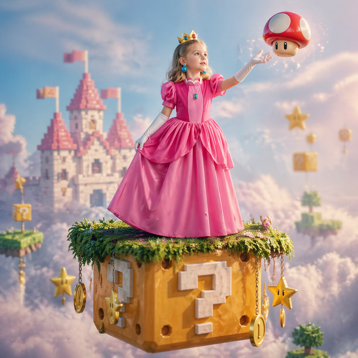 Princess Peach Style Dress Up  - огляд і ціна Baby Clothing Gifts