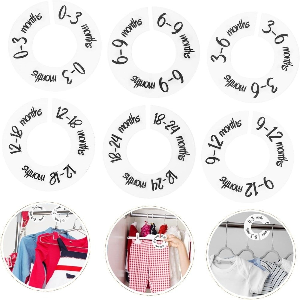 68/9Pcs Organizing Hangers Bab - огляд і ціна Baby Clothing Hanger Dividers