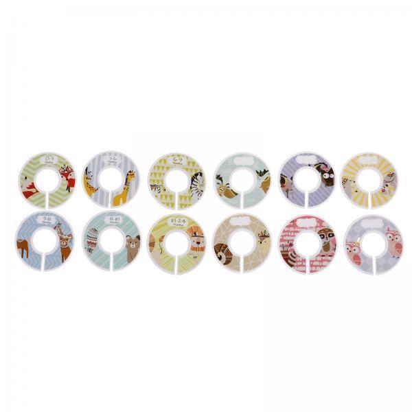 Blank Round Clothing Size Divi - огляд і ціна Baby Clothing Hanger Dividers