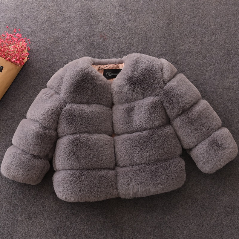 Baby Girls Faux Fur Coat Winte - огляд і ціна Baby Clothing Zipper