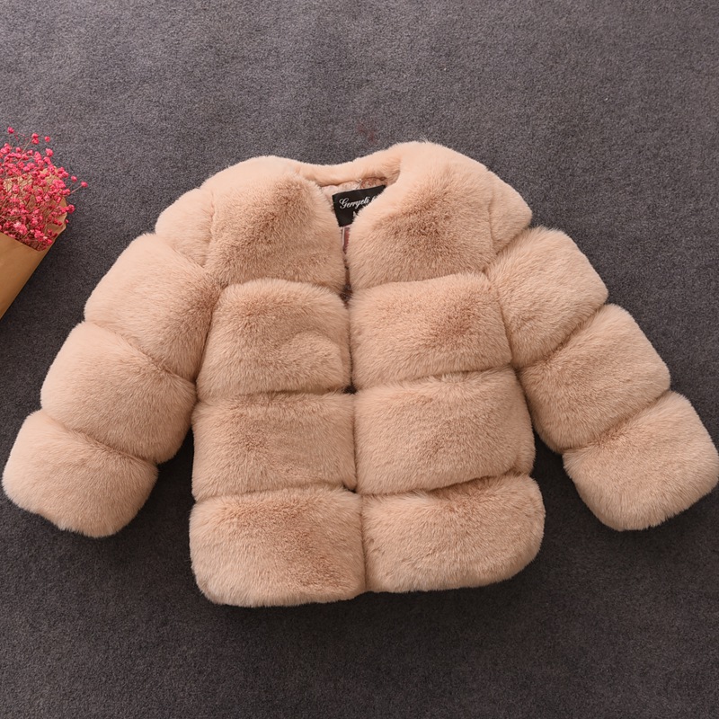 Baby Girls Faux Fur Coat Winte - огляд і ціна Baby Clothing Zipper