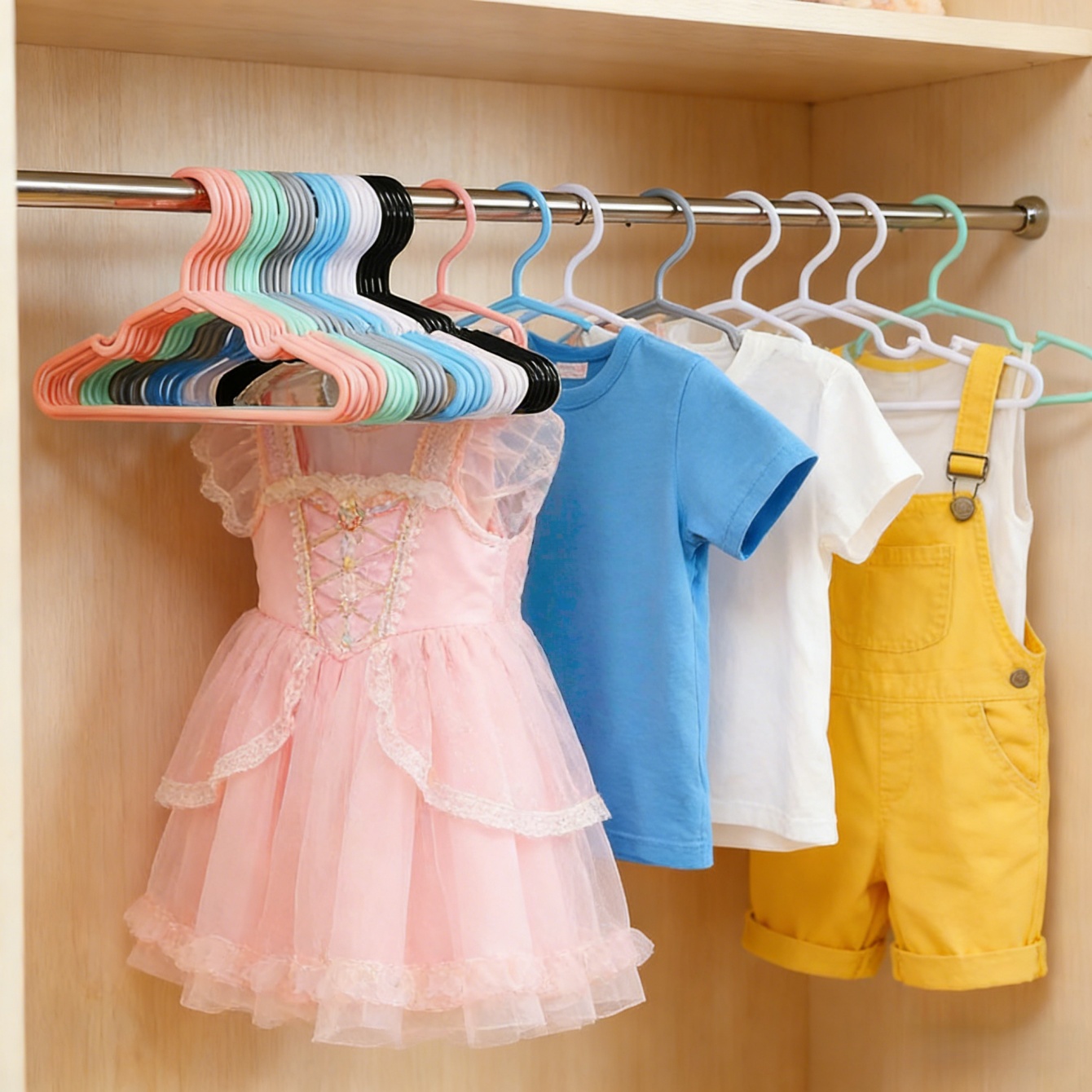 10/20Pcs Non-Slip Clothes Hang - огляд і ціна Baby Clothing Wardrobe