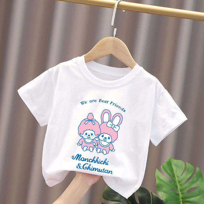 Monchhichi Kids T-shirts Anime - огляд і ціна Baby Clothing Gifts