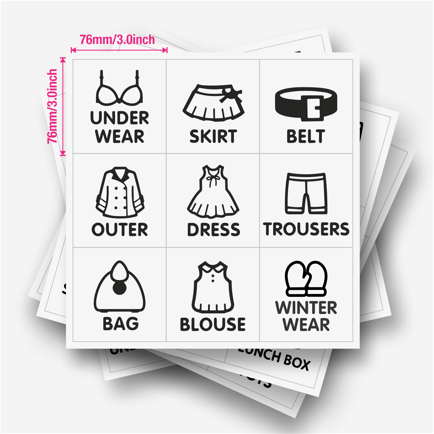 9 pcs/Sheet, Wardrobe Organize - огляд і ціна Baby Clothing Wardrobe